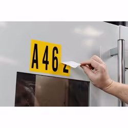 Brady 3470-BLNK self-adhesive label Rectangle Permanent Yellow 25 pc(s)