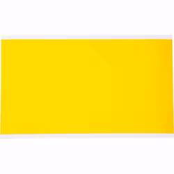 Brady 3460-BLNK, Yellow, Rectangle, Permanent, Black on yellow, Nylon, Matte