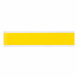 Brady 3420-BLNK, Yellow, Rectangle, Permanent, Black on yellow, Nylon, Matte