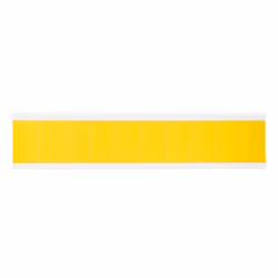 Brady 3430-BLNK, Yellow, Rectangle, Permanent, Black on yellow, Nylon, Matte
