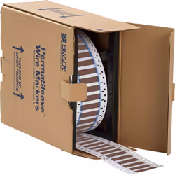 Brady 3PS-500-2-BR-S, Brown, Polyolefin, Matte