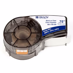 Brady M21-750-430, Transparent, Self-adhesive printer label, Polyester, Thermal transfer, Acrylic, Permanent