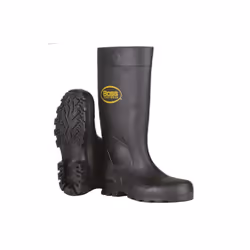Boss 8074220 16 in. Waterproof Unisex PVC Boots, Black - Size 12 US - Pack of 2