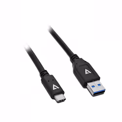 V7 Black USB Cable USB 2.0 A Male to USB-C Male 2m 6.6ft - Additional view 5