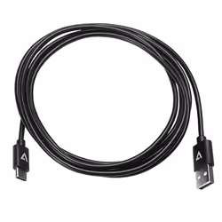 V7 Black USB Cable USB 2.0 A Male to USB-C Male 2m 6.6ft - Additional view 8