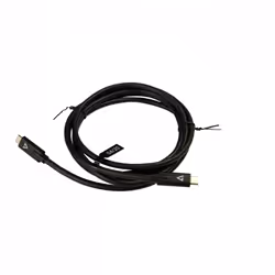 V7 Black USB Cable USB-C Male to USB-C Male 2m 6.6ft - Additional view 4