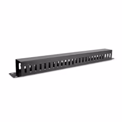 V7 Horizontal Cable Management, Cable management panel, Black, Steel, 1U, 19", China