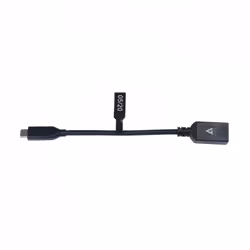 V7 Black USB Cable USB 3.0 A Female to USB-C Male 0.3m 1ft - Additional view 4
