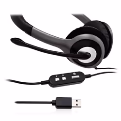 V7 HU521-2EP headphones/headset Wired Head-band Office/Call center Black, Silver - Additional view 5