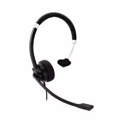 V7 Deluxe Mono Headset, boom mic, Adjustable Headband for PC, Mac, Laptop Computer, Chromebook, Black, 3.5mm connector - Additional view 5