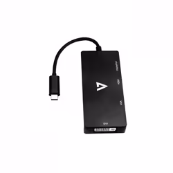 V7 V7UC-DPHDVGADVI-BLK USB graphics adapter 3840 x 2160 pixels Black