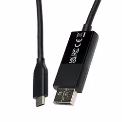 V7 V7UCDP-2M cable gender changer USB Type-C 3.2 Gen 1 DisplayPort Black - Additional view 4