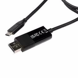 V7 V7UCDP-2M cable gender changer USB Type-C 3.2 Gen 1 DisplayPort Black - Additional view 5