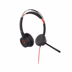 V7 HU621 Premium Headset - Noise Cancellation - ENC Mic - ANC -USB-A/C - Black