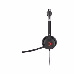 V7 HU621 Premium Headset - Noise Cancellation - ENC Mic - ANC -USB-A/C - Black