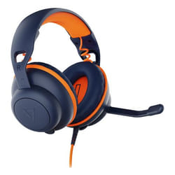 V7 Safe Sound 2 Education Headset - Stereo - Mini-phone (3.5mm) - USB-A - USB-C - Wired - On-ear - Binaural - Circumaural - 1.8 m /6 ft Cable - Inline Controller - Configurable Acoustic Output - Noise Cancelling - Bi-directional Microphone - Adjustable Padded Headband and Ear Cushions - Antimicrobial Construction - Blue and Orange