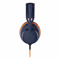 V7 Safe Sound 2 Education Headset - Stereo - Mini-phone (3.5mm) - USB-A - USB-C - Wired - On-ear - Binaural - Circumaural - 1.8 m /6 ft Cable - Inline Controller - Configurable Acoustic Output - Noise Cancelling - Bi-directional Microphone - Adjustable Padded Headband and Ear Cushions - Antimicrobial Construction - Blue and Orange - Additional view 4