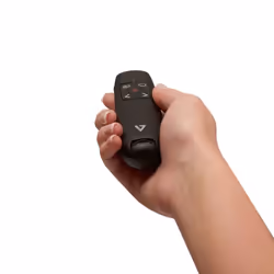 V7 WP500C Wireless Presenter Dual USB-C + USB-A - 2.40 GHz RF - Black - Red Laser Pointer - 5 Button(s) - Wireless - Radio Frequency - USB - Storable USB Receiver slot - Additional view 6