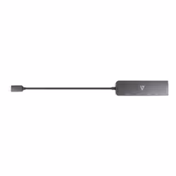 V7 2.5G Ethernet Adapter USB-C Male to USB A Female x 2, USB-C Female x1, RJ45 Female x1 Black - Additional view 4