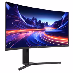 V7 34" Viewable Curved Monitor - WQHD - 3440 x 1440 - Height Adjustable