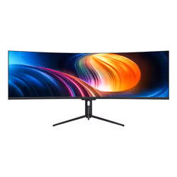 V7 49" USB-C (65W PD) Viewable Curved Monitor - DQHD - 5120 x 1440 - Height Adjustable, 124.5 cm (49"), 5120 x 1440 pixels, D ...