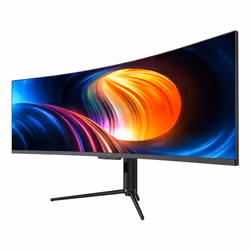 V7 49" USB-C (65W PD) Viewable Curved Monitor - DQHD - 5120 x 1440 - Height Adjustable