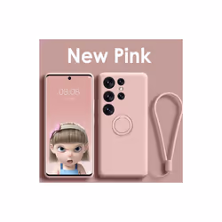 Magnetic Holder Case For Samsung Galaxy S24 S23 S22 S21 S20 FE Note 20 A54 A53 - Pink, S21 Plus