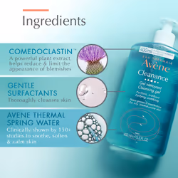 Eau Thermale AvAne - cleanance cleansing gel - Soap-Free cleanser for Face and Body - For Blemish-Prone Skin - 135 floz