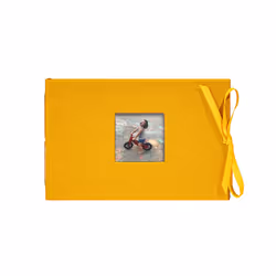 Kolo Noci Small 4x6 Photo Album Holds 24 Photos Ideal for Weddings and Baby Books Indian Yellow