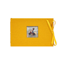 Kolo Noci Small 4x6 Photo Album  Holds 24 Photos  Ideal for Weddings and Baby Books  Indian Yellow