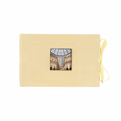 Kolo Noci Small 4x6 Photo Album Holds 24 Photos Ideal for Weddings and Baby Books Yellow Chambray