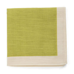 Topdrawer Japanese Handkerchief  100% Cotton  Solid Color  Chartreuse