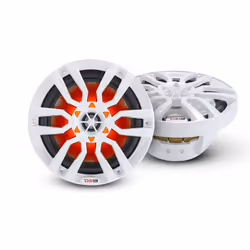 DS18 Hydro NXL-8 - High End Coaxial Speaker Pair - 2-Way Marine Speaker w/Integrated RGB Lights - 375 Watt - 100% UV Stable - ...