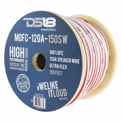 DS18 Hydro MOFC12GA150SW Marine Tinned 100% Copper OFC Speaker Wire 12-GA 150 Feet