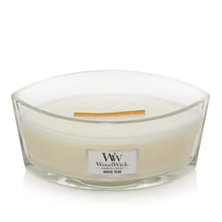 Yankee Candle WoodWick Ellipse Scented Candle  White Teak  16oz | Up to 50 Hours Burn Time  Christmas | Holiday Candle