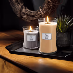 WoodWick Hourglass Scented Candle  Wood Smoke  21.5 oz.  Large  Up to