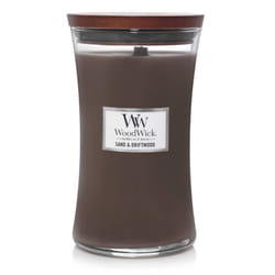 WoodWick Large Hourglass Candle  Sand/Driftwood - Premium Soy Blend Wa
