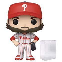 Bryce Harper Philadelphia Phillies White Jersey #34 Pop Sports MLB Action Figure (Bundled with EcoTek Pop Protector to Protec ...