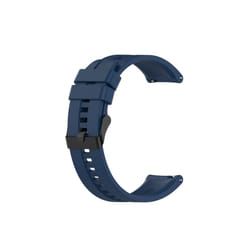 For Huawei Watch GT 2 42mm Silicone  Watch Band with Black Buckle(Dark Blue)