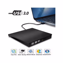 USB 3.0 Brushed External CD / DVD-RW Optical Drive Player