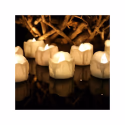 12 PCS/Box  LED Candle Electronic Tea Wax Simulation Tears Electronic Candle Light Wedding Decoration Candle Light(Warm White ...
