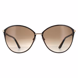 Tom Ford Sunglasses Penelope FT0320 28F Brown Gold with Havana Brown Gradient