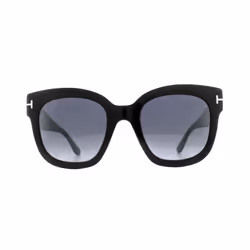Tom Ford Sunglasses 0613 Beatrix 01C Shiny Black Smoke Grey Mirror