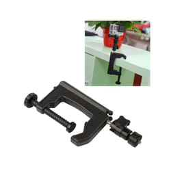 Desktop Clamp Holder with Tripod Adapter for GoPro, Insta360, DJI & Action Cameras, 1-6 cm