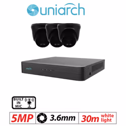 5MP CCTV System 4CH 4K NVR IP POE 5MP CCTV System - 2TB , 3