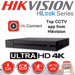 HIKVISION 8MP CCTV 4K UHD DVR 8CH OUTDOOR 5X VIVID HD CAMERA KIT(1TB)