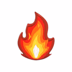 Winks For Days It's Fire Embroidered Iron-On Patch
