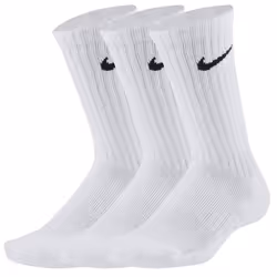 NIKE Boys' Performance Cushion Crew Socks with Band (6 Pair) White/Bl