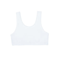 Fruit of the Loom girls Cotton Built-up Stretch Sports Bra  White/White/White  38 US