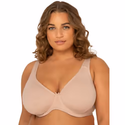 Fruit of the Loom Women's Plus-Size Cotton Unlined Underwire Bra Sand 38DDD